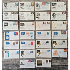 Lot 26 First Day Issue FDC Stamped Commemorative Envelopes United Nations UN